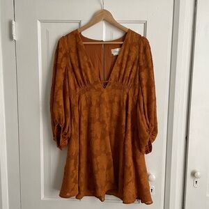 Anthropologie Burnt Orange Dress